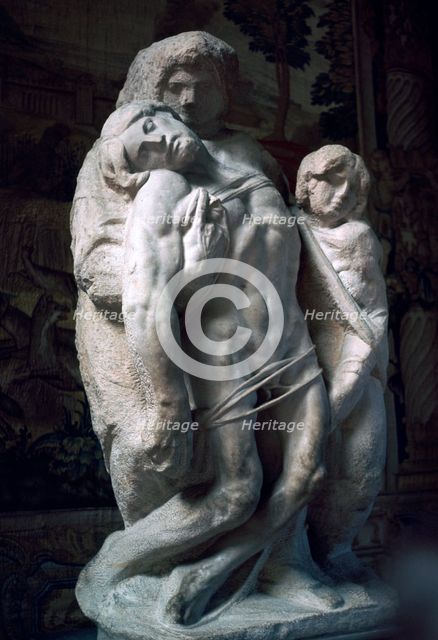The Palestrina Pieta by Michelangelo, 15th century. Artist: Michelangelo Buonarroti