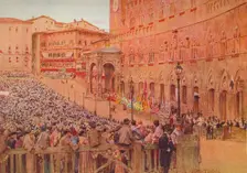 The Palio of Siena c1900 (1913). Artist: Walter Frederick Roofe Tyndale