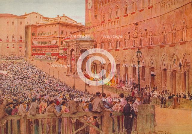 'The Palio of Siena', c1900 (1913). Artist: Walter Frederick Roofe Tyndale.