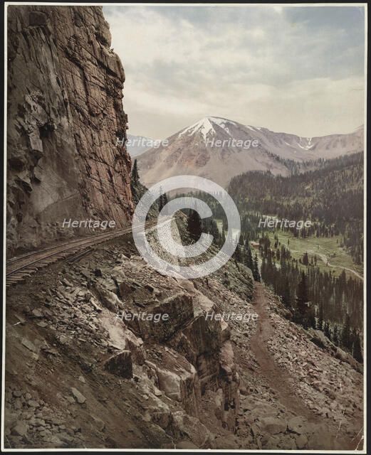 The palisades, Alpine Pass, Colorado, c1899. Creator: William H. Jackson.