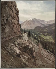 The palisades, Alpine Pass, Colorado, c1899. Creator: William H. Jackson