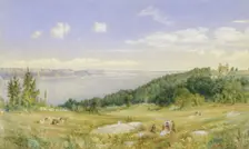 The Palisades, ca. 1870. Creator: John William Hill