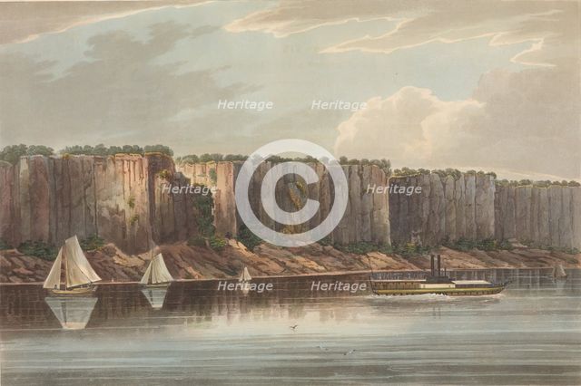The Palisades (No. 19 of The Hudson River Portfolio), 1823-24. Creator: John Hill.