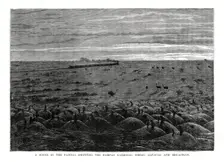 The Pampas railroad, South American lowlands, 1877