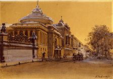 The Panayev Theatre in Saint Petersburg. Artist: Geftler, Karl (1853-1918)