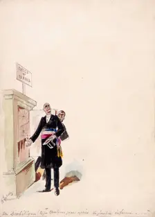 The Panama Canal: the French Ministry of Justice discovers that the bank account of the..., 1897. Creator: HS Robert