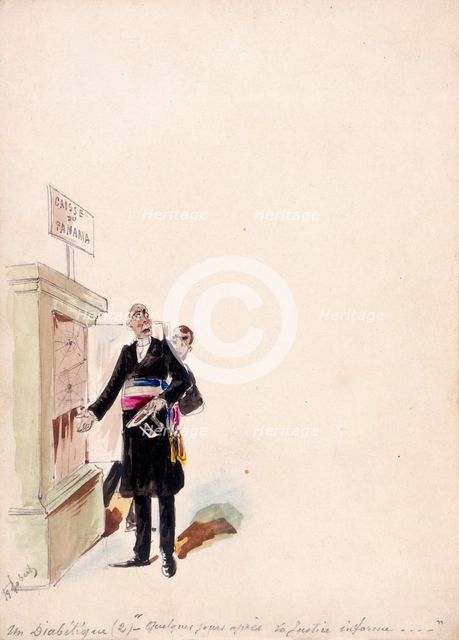 The Panama Canal: the French Ministry of Justice discovers that the bank account of the..., 1897. Creator: HS Robert.