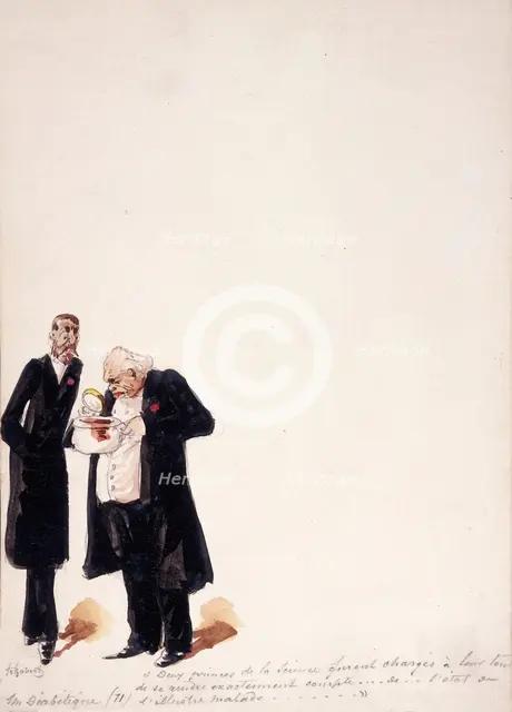 The Panama Canal: to determine whether he was fit to be extradited, two eminent physicians..., 1897. Creator: HS Robert.