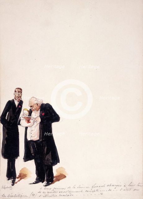 The Panama Canal: to determine whether he was fit to be extradited, two eminent physicians..., 1897. Creator: HS Robert.