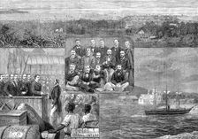 The Panama Canal: arrival of the engineers at Colon, 1881. Creator: W. I. Mosses
