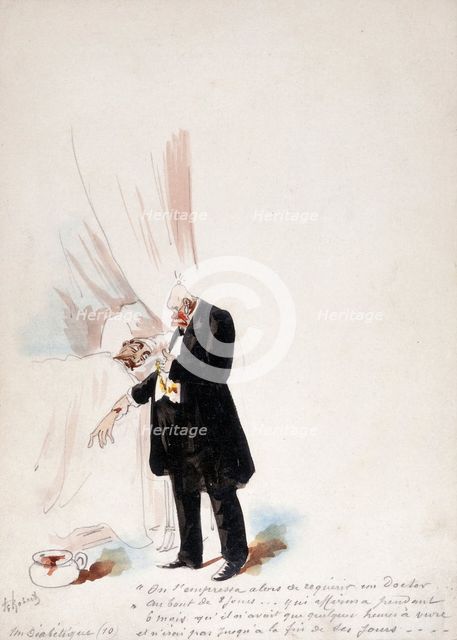 The Panama Canal: Dr Cornelius Herz, having fled France to escape the results of his..., 1897. Creator: HS Robert.