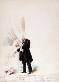 The Panama Canal: Dr Cornelius Herz, having fled France to escape the results of his..., 1897. Creator: HS Robert