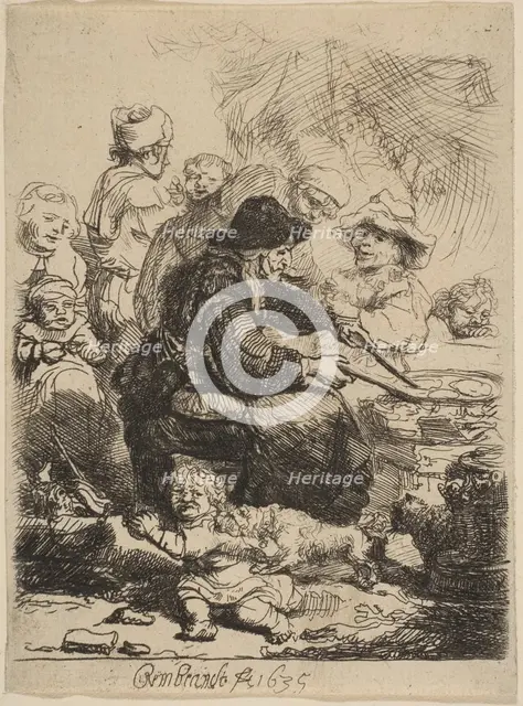 The Pancake Woman, 1635. Creator: Rembrandt Harmensz van Rijn.