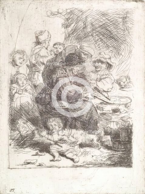 The Pancake Woman (after Rembrandt),  (c1635), c1800-1842. Creator: Andrew Geddes.