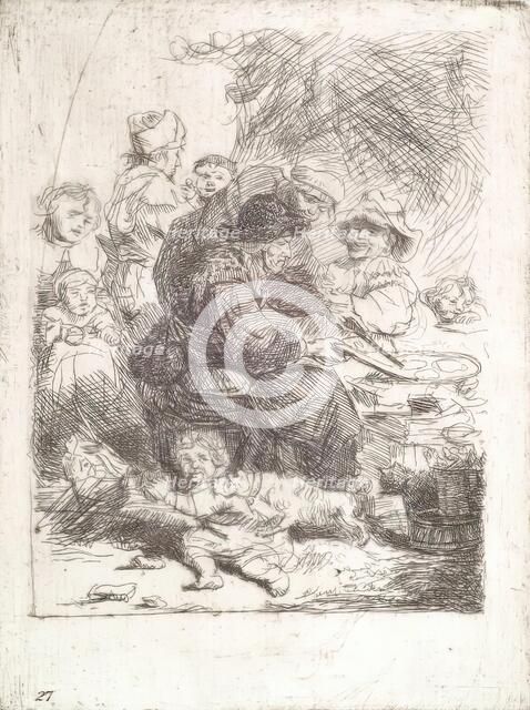 The Pancake Woman (after Rembrandt),  (c1635), c1800-1842. Creator: Andrew Geddes.