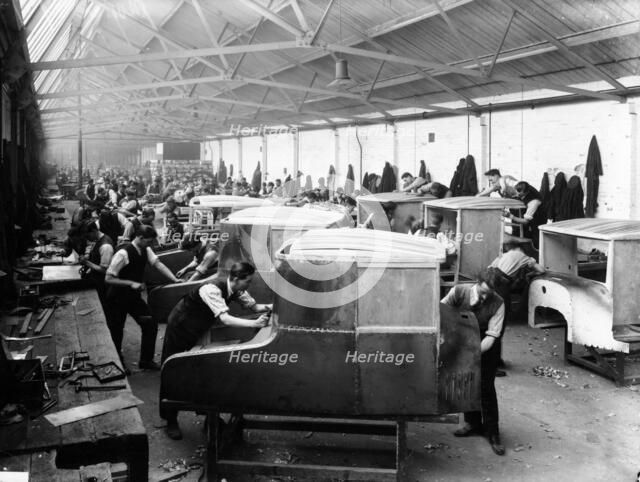 The panelling department at the Morris factory, 1925. Artist: Unknown