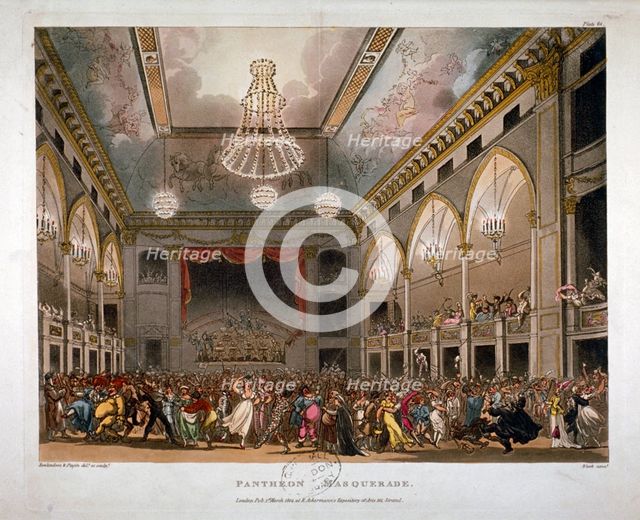 The Pantheon, Oxford Street, Westminster, 1809. Artist: J Bluck