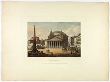 The Pantheon, plate twenty-six from the Ruins of Rome, published June 9, 1798. Creator: Matthew Dubourg