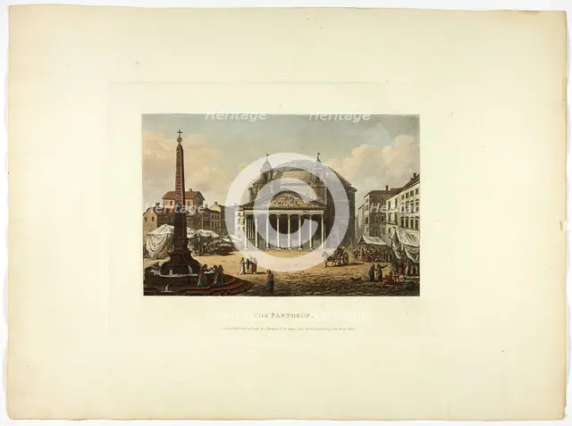 The Pantheon, plate twenty-six from the Ruins of Rome, published June 9, 1798. Creator: Matthew Dubourg.