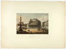 The Pantheon, plate twenty-six from the Ruins of Rome, published June 9, 1798. Creator: Matthew Dubourg