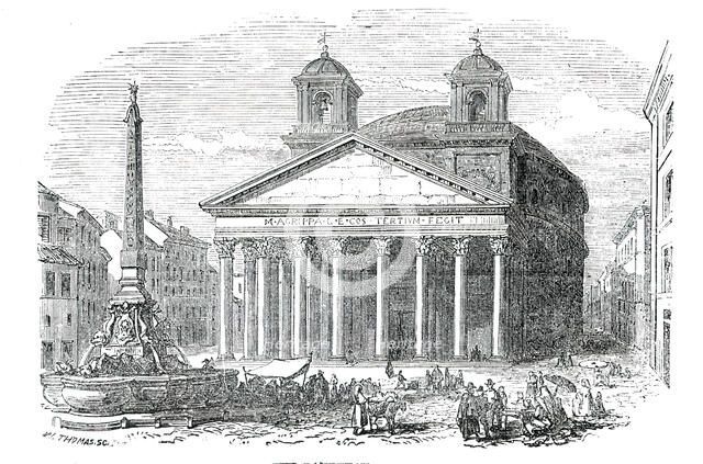 The Pantheon - Rome, 1850. Creator: Unknown.