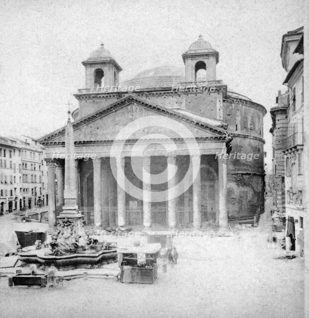 The Pantheon, Rome, Italy, late 19th century. Artist: Unknown