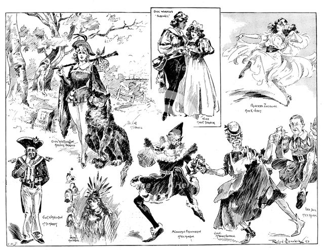The Pantomime "Dick Whittington and His Cat," at the Grand Theatre, Islington, 1898. Creator: Carl Hentschel.