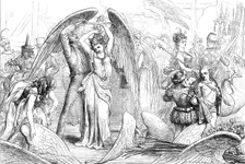 The Pantomimes: preparing for the transformation scene, 1871. Creator: Unknown