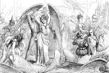 The Pantomimes: preparing for the transformation scene, 1871. Creator: Unknown