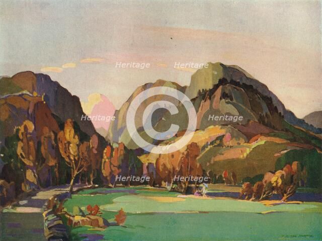 'The Pass of Aberglaslyn', c1927. Artist: William Alison Martin.