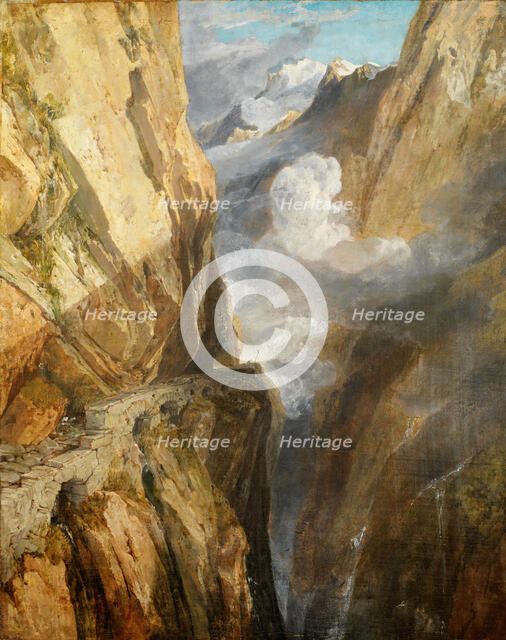 The Pass of Saint Gotthard, Switzerland, 1803-04. Creator: JMW Turner.