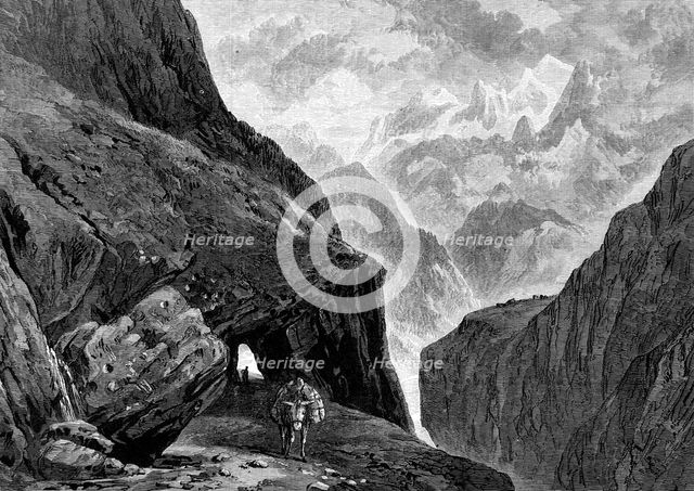The Pass of St. Gothard, from Turner's "Liber Studiorum", 1880. Creator: Unknown.