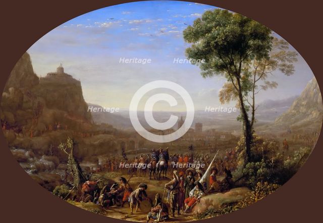 The Pass of Susa Taken by Louis XIII in 1629, ca 1631. Creator: Lorrain, Claude (1600-1682).