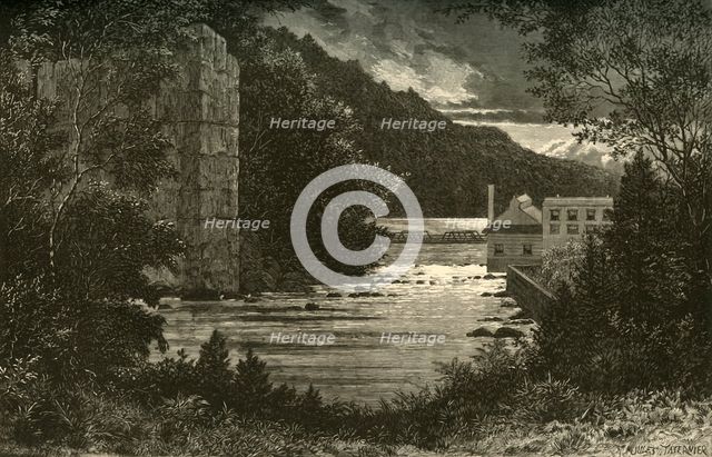 'The Passaic Below the Falls', 1874. Creator: Alfred Harral.