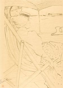 The Passenger from Cabin 54 - Sailing in a Yacht (La passagère du 54 - Promenade...), 1896. Creator: Henri de Toulouse-Lautrec
