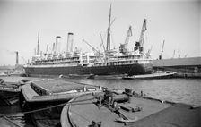 The passenger liner Ormonde in Tilbury Docks, Essex, c19945-c1965. Artist: SW Rawlings