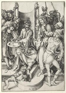 The Passion: Christ Before Pilate. Creator: Martin Schongauer (German, c.1450-1491)