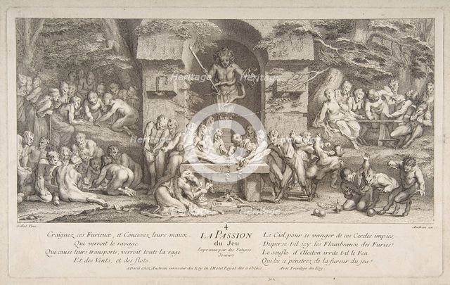The Passion for Gambling.n.d. Creator: Claude Gillot.