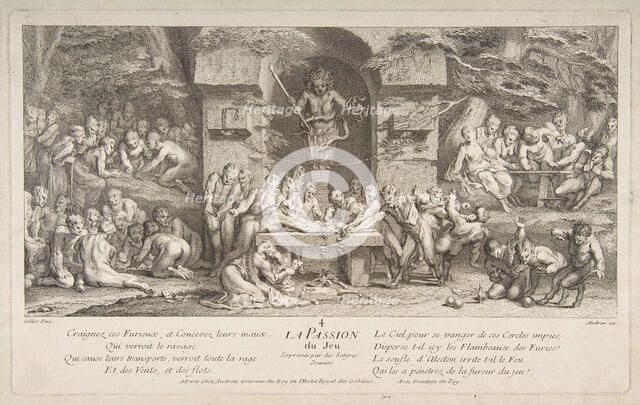 The Passion for Gambling.n.d. Creator: Claude Gillot.