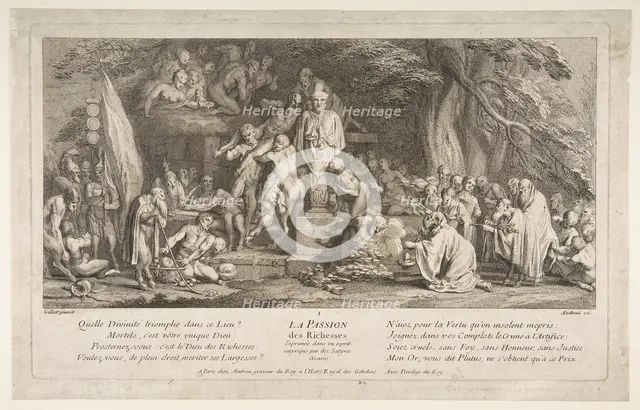 The Passion for Wealth.n.d. Creator: Claude Gillot.