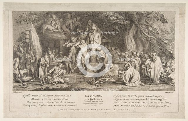 The Passion for Wealth.n.d. Creator: Claude Gillot.