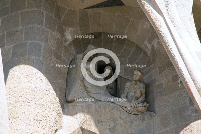 The Passion Facade of the Sagrada Familia Temple, Barcelona, Spain, 2007. Artist: Samuel Magal