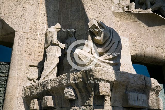 The Passion Facade of the Sagrada Familia Temple, Barcelona, Spain, 2007. Artist: Samuel Magal