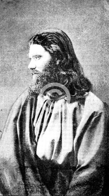The Passion Play at Ober-Ammergau in Bavaria: Christus (Joseph Mayer), 1890. Creator: Unknown.