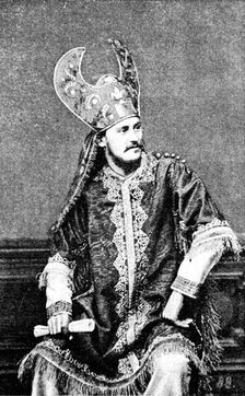 The Passion Play at Ober-Ammergau in Bavaria: Nathaniel (Sebastian Lang), 1890. Creator: Unknown