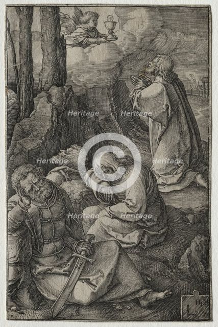 The Passion: The Agony in the Garden, 1521. Creator: Lucas van Leyden (Dutch, 1494-1533).