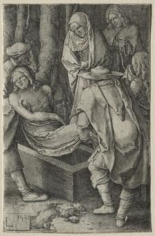 The Passion: The Burial of Christ, 1521. Creator: Lucas van Leyden (Dutch, 1494-1533)