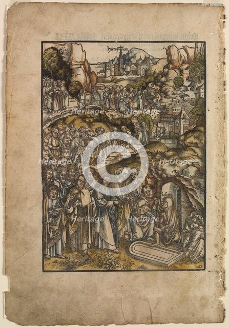 The Passion: The Raising of Lazarus, before 1508. Creator: Urs I Graf (Swiss, c. 1485-1527/29).