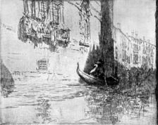 The Passing Gondola 1926.Artist: James McBey