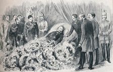 The passing of the first German Emperor: the deathbed of William I, 1888 (1911). Creator: Unknown
